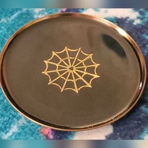 Gold and Black Spider Web Coaster